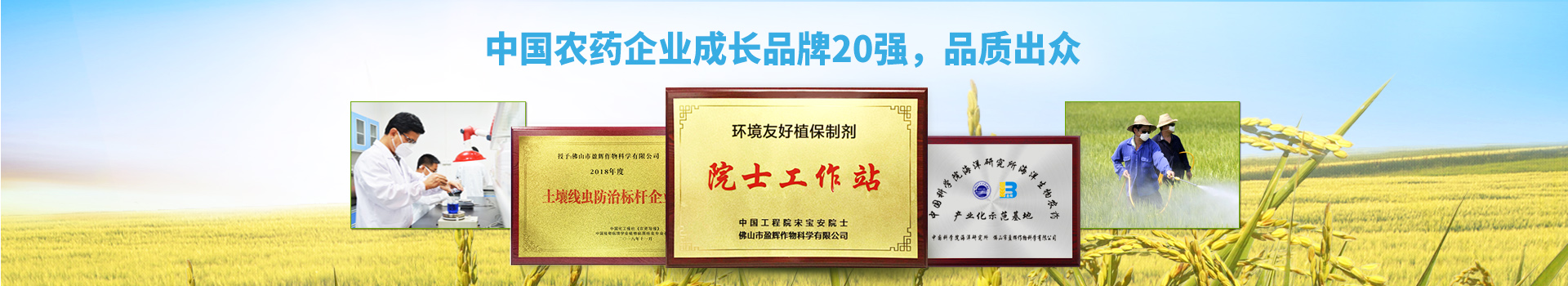 盈辉-中国农药企业成长品牌20强